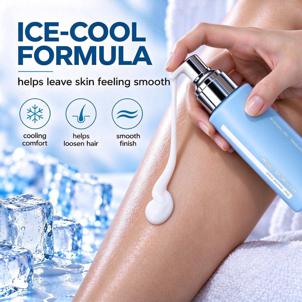 🥳2026 HOT SALE❄️🌸 Ice-Cooling Hair Removal Cream – instantly soothes sensitive skin. ✨