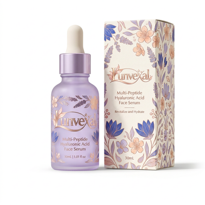 Multi-Peptide Hyaluronic Acid Face Serum for Layered Daily Hydration — 30 mL
