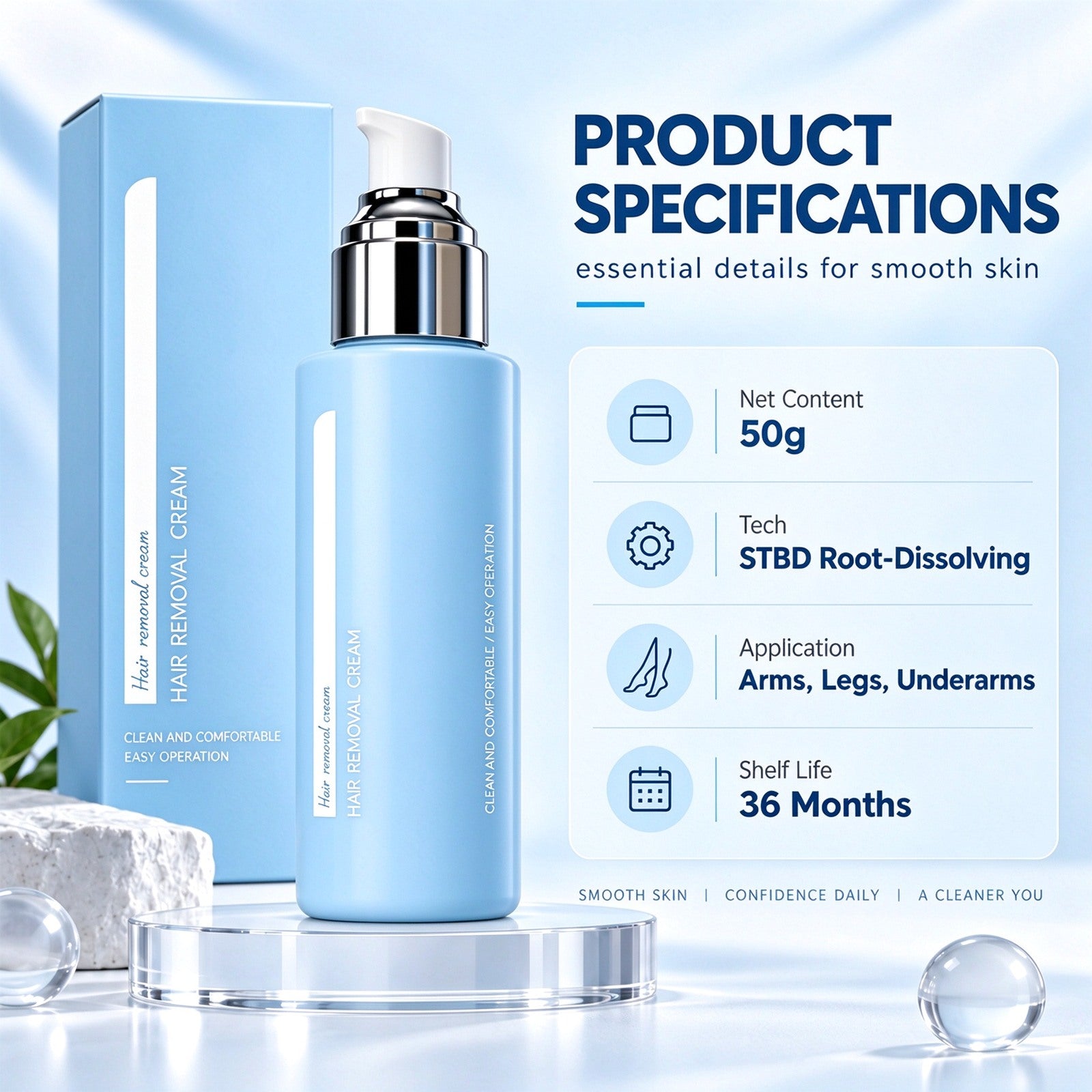 Size, packaging and product details